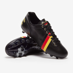 Sepatu Bola Pantofola dOro Lazzarini FG Made in Italy x Germany Edition Black Yellow Red PSWC01-02CX_DE