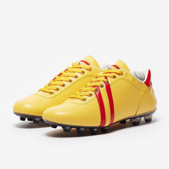 Sepatu Bola Pantofola dOro Lazzarini FG Made in Italy x Spain Edition Yellow Red PSWC01-02CX_ES