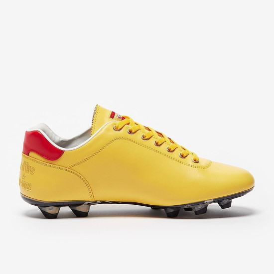 Sepatu Bola Pantofola dOro Lazzarini FG Made in Italy x Spain Edition Yellow Red PSWC01-02CX_ES