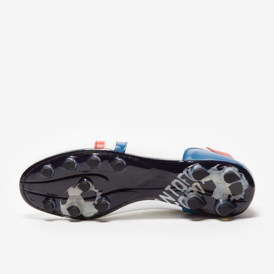 Sepatu Bola Pantofola dOro Lazzarini FG Made in Italy x France Edition White Blue Red PSWC01-02CX_FR