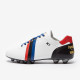 Sepatu Bola Pantofola dOro Lazzarini FG Made in Italy x Korea Edition White Black Blue PSWC01-02CX_KR