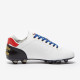 Sepatu Bola Pantofola dOro Lazzarini FG Made in Italy x Korea Edition White Black Blue PSWC01-02CX_KR