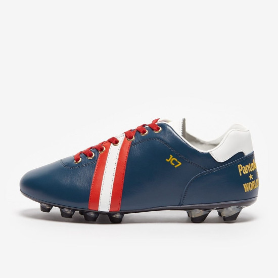 Sepatu Bola Pantofola dOro Lazzarini FG Made in Italy x USA Edition Navy White Red PSWC01-02CX_US