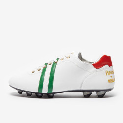 Sepatu Bola Pantofola dOro Lazzarini FG Made in Italy x Wales Edition White Green Red PSWC01-02CX_WLS