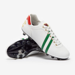 Sepatu Bola Pantofola dOro Lazzarini FG Made in Italy x Wales Edition White Green Red PSWC01-02CX_WLS