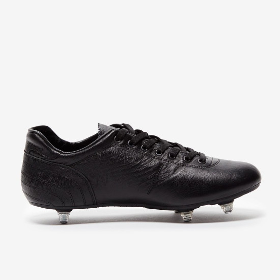 Sepatu Bola Pantofola dOro Lazzarini SG Made in Italy Black PU2302-01_01