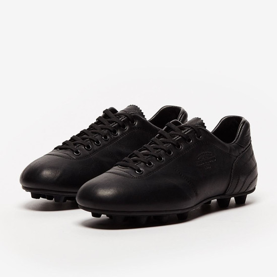 Sepatu Bola Pantofola dOro Lazzarini FG Made In Italy Black PU2302-02N_01