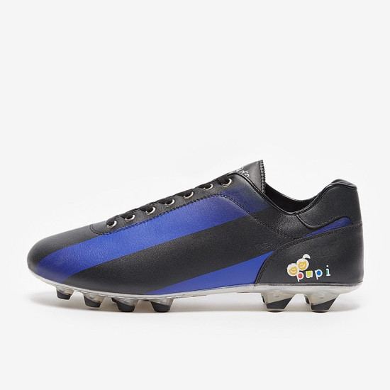 Sepatu Bola Pantofola dOro Lazzarini FG Zanetti X P.U.P.I Black Blue PZ2915-02CB_01INT
