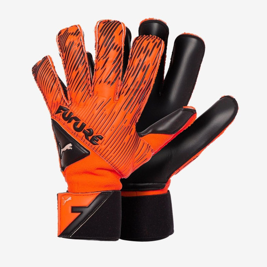 Sarung Tangan Kiper Puma Future Grip 5.2 SGC Shocking Orange Black White 04166404