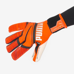 Sarung Tangan Kiper Puma Ultra Grip 1 Hybrid Pro Shocking Orange White Black 04169601