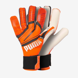 Sarung Tangan Kiper Puma Ultra Grip 1 Hybrid Pro Shocking Orange White Black 04169601