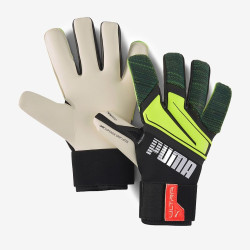 Sarung Tangan Kiper Puma Ultra Grip 1 Hybrid Pro Black Yellow Alert 04169608