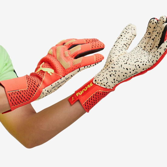 Sarung Tangan Kiper Puma Future One Grip 1 NC Fiery Coral Fizzy Light 04180705