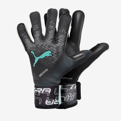 Sarung Tangan Kiper Puma Ultra Grip Hybrid Puma Black Elektro Aqua 04182703