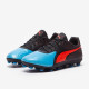 Sepatu Bola Puma One 19.2 CC FG Black Blue Red 105485-01