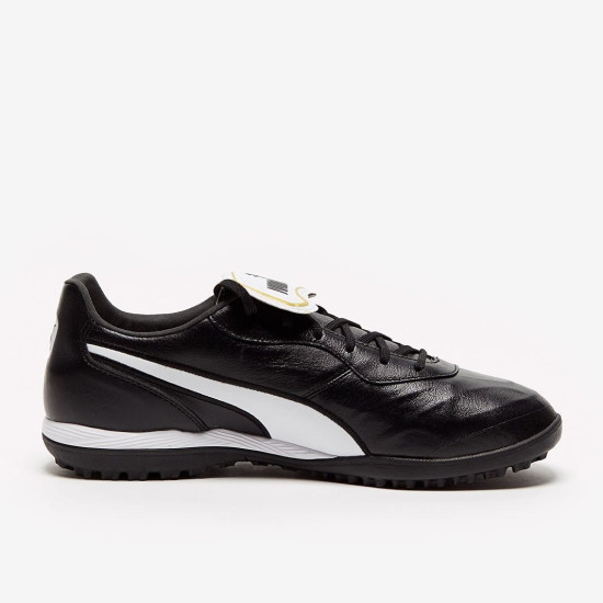 Sepatu Futsal Puma King Top TF Black White 10573401