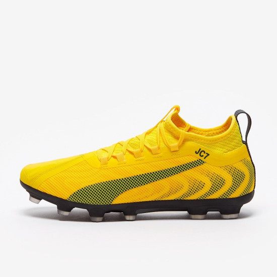 Sepatu Bola Puma One 20.2 FG Yellow Black 105824-01