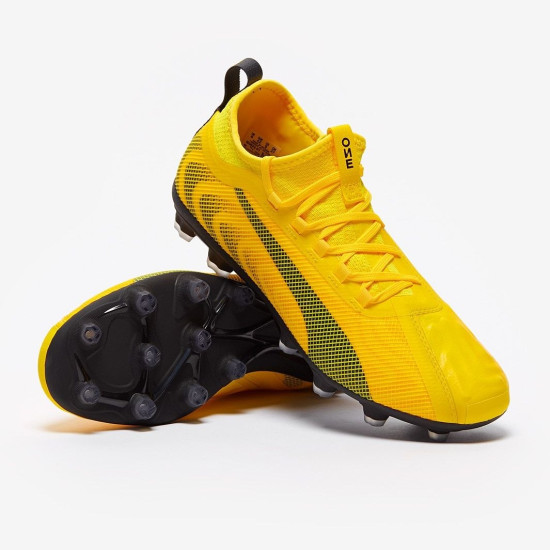 Sepatu Bola Puma One 20.2 FG Yellow Black 105824-01