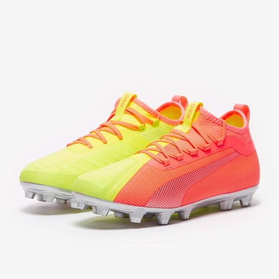 Sepatu Bola Puma One 20.2 FG Yellow Red 105960-01 Sepatu Bola Puma One 20.2 FG Yellow Red 105960-01