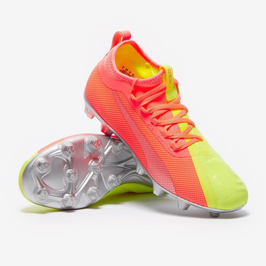 Sepatu Bola Puma One 20.2 FG Yellow Red 105960-01 Sepatu Bola Puma One 20.2 FG Yellow Red 105960-01