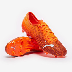 Sepatu Bola Puma Ultra 2.1 FG/AG Shocking Orange Black 10608001