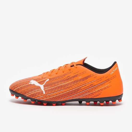 Sepatu Bola Puma Ultra 4.1 MG Orange Black 10609401