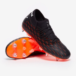 Sepatu Bola Puma Future 6.2 Netfit Mix SG Black White Shocking Orange 10618301