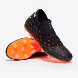 Sepatu Bola Puma Future 6.2 Netfit FG/AG Black White Shocking Orange 10618401