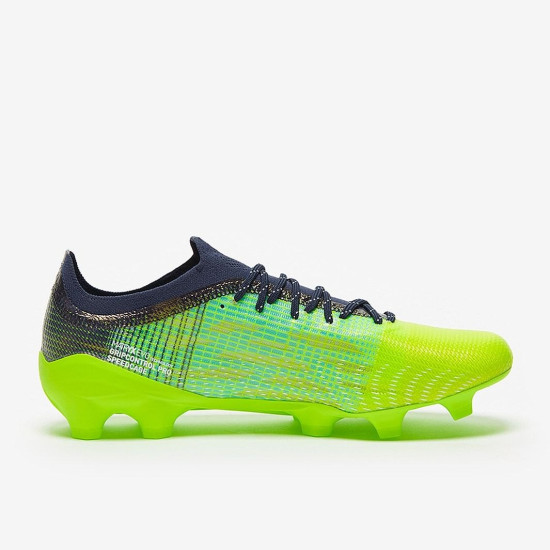 Sepatu Bola Puma Ultra 1.3 FG/AG Green Glare Elektro Aqua Spelbound 10647704