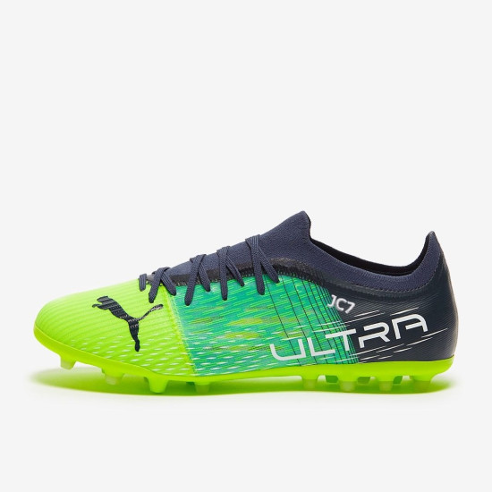 Sepatu Bola Puma Ultra 3.3 MG Green Glare Elektro Aqua Spelbound 10652603