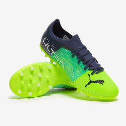 Sepatu Bola Puma Ultra 3.3 MG Green Glare Elektro Aqua Spelbound 10652603