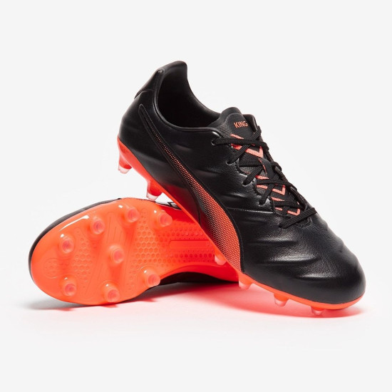 Sepatu Bola Puma King Pro 21 FG Puma Black Neon Citrus 10654904