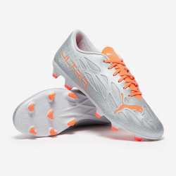 Sepatu Bola Puma Ultra 4.4 FG/AG Diamond Silver Neon Citrus 10670001