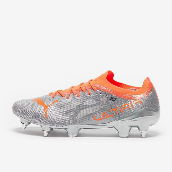 Sepatu Bola Puma Ultra 1.4 MxSG Diamond Silver Neon Citrus 10671801