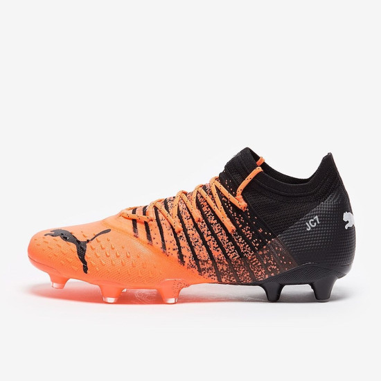 Sepatu Bola Puma Future Z 1.3 FG/AG Neon Citrus Diamond Silver Puma Black 10675101