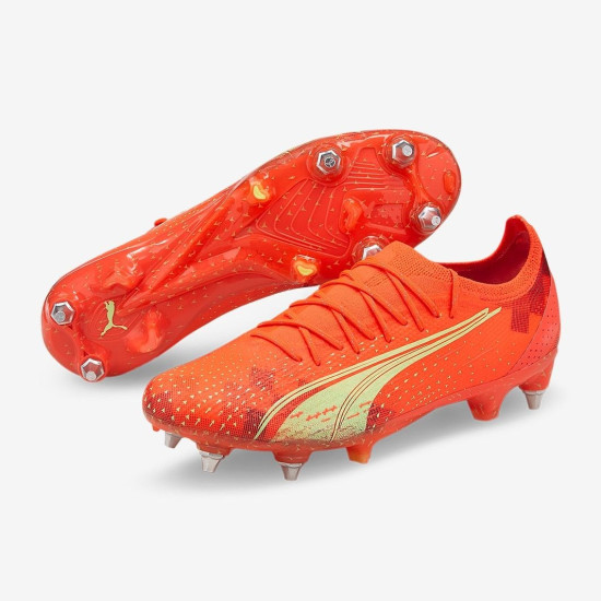 Sepatu Bola Puma Ultra Ultimate MX SG Fiery Coral Fizzy Light Puma Black 10689503