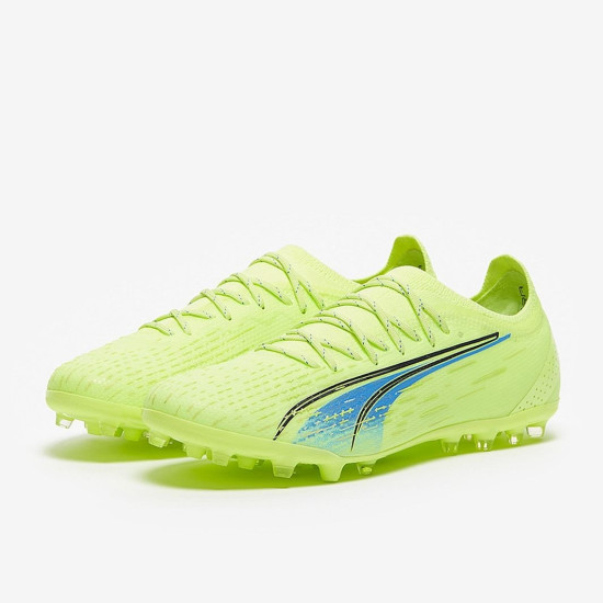 Sepatu Bola Puma Ultra Ultimate MG Fizzy Light Parisian Night Blue Glimmer 10689701