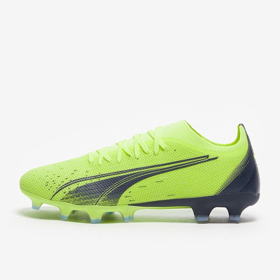 Sepatu Bola Puma Ultra Match FG/AG Fizzy Light Parisian Night Blue Glimmer 10690001