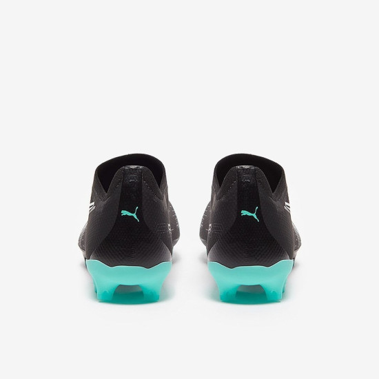 Sepatu Bola Puma Ultra Match FG/AG Puma Black Puma White Elektro Aqua 10690002 Sepatu Bola Puma Ultra Match FG/AG Puma Black Puma White Elektro Aqua 10690002