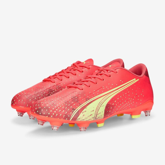 Sepatu Bola Puma Ultra Play MX SG Fiery Coral Fizzy Light Puma Black 10690603