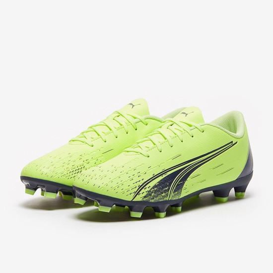 Sepatu Bola Puma Ultra Play FG/AG Fizzy Light Parisian Night Blue Glimmer 10690701