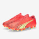 Sepatu Bola Puma Ultra Play FG/AG Fiery Coral Fizzy Light Puma Black 10690703