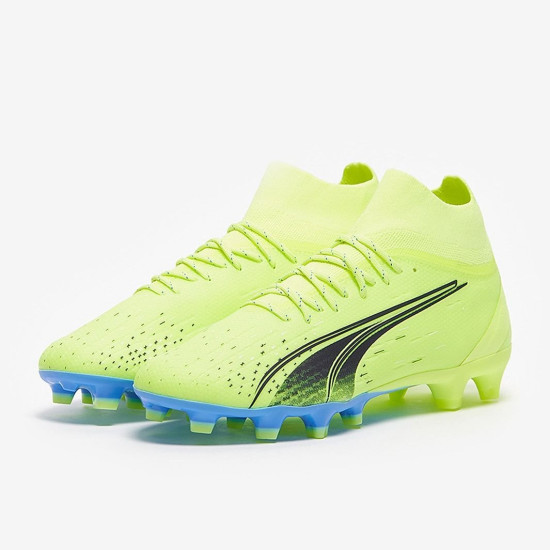 Sepatu Bola Puma Ultra Pro FG/AG Fizzy Light Parisian Night Blue Glimmer 10693101