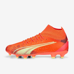 Sepatu Bola Puma Ultra Pro FG/AG Fiery Coral Fizzy Light Puma Black 10693103