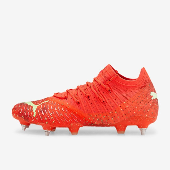 Sepatu Bola Puma Future Z 1.4 MX SG Fiery Coral Fizzy Light Puma Black 10698803