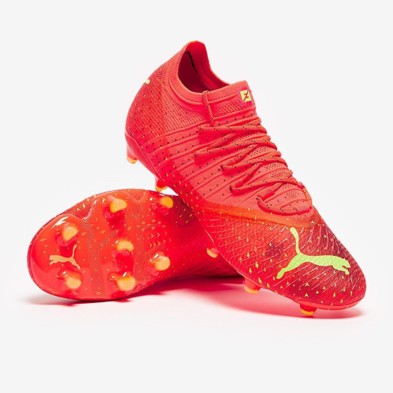 Sepatu Bola Puma Future Z 1.4 FG/AG Fiery Coral Fizzy Light Puma Black 10698903