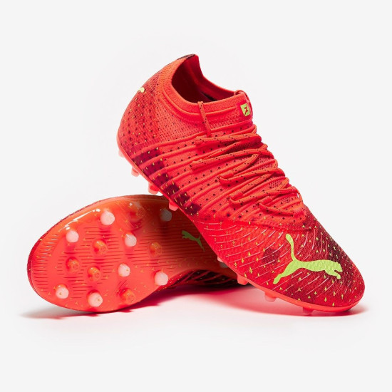 Sepatu Bola Puma Future Z 1.4 MG Fiery Coral Fizzy Light Puma Black 10699103