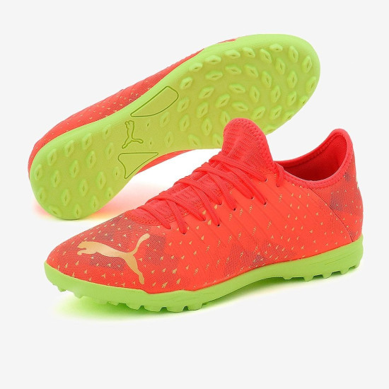 Sepatu Futsal Puma Future Z 4.4 TT Fiery Coral Fizzy Light Puma Black 10700703