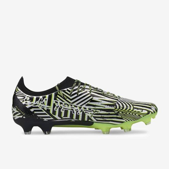 Sepatu Bola Puma Ultra Ultimate Teaser FG/AG Puma Black Puma White Fizzy Light 10703001