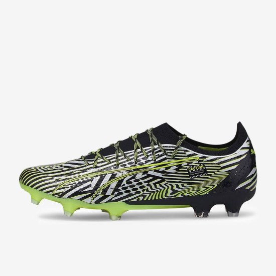 Sepatu Bola Puma Ultra Ultimate Teaser FG/AG Puma Black Puma White Fizzy Light 10703001